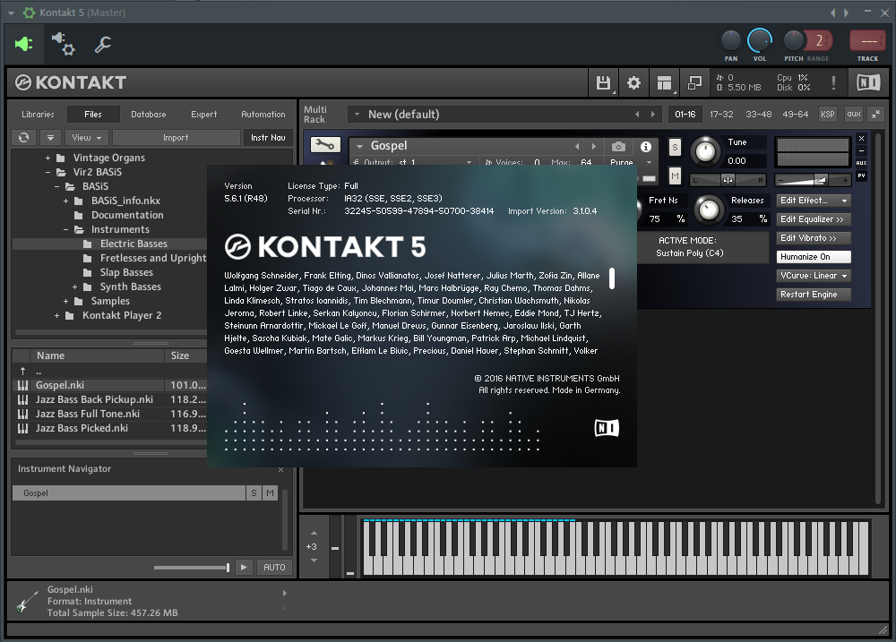 how to install kontakt library